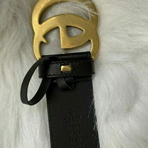 Authentic Gucci Marmont Belt (black leather